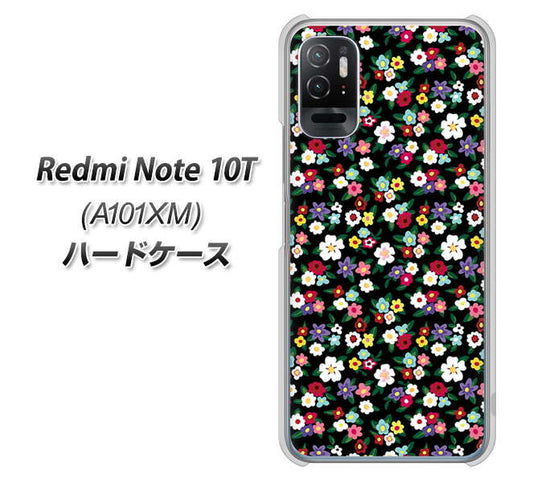Redmi Note 10T A101XM SoftBank 高画質仕上げ 背面印刷 ハードケース【778 マイクロリバティプリントBK】