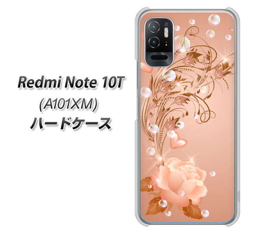 Redmi Note 10T A101XM SoftBank 高画質仕上げ 背面印刷 ハードケース【1178 ラブリーローズ】