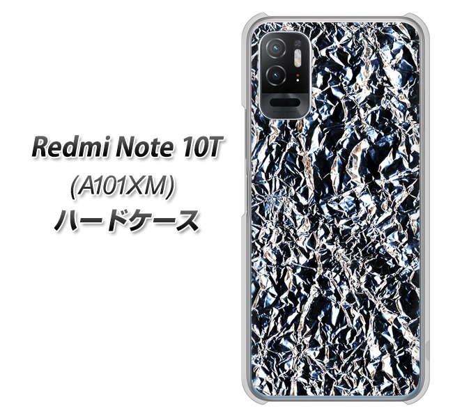 Redmi Note 10T A101XM SoftBank 高画質仕上げ 背面印刷 ハードケース【EK835 スタイリッシュアルミシルバー】