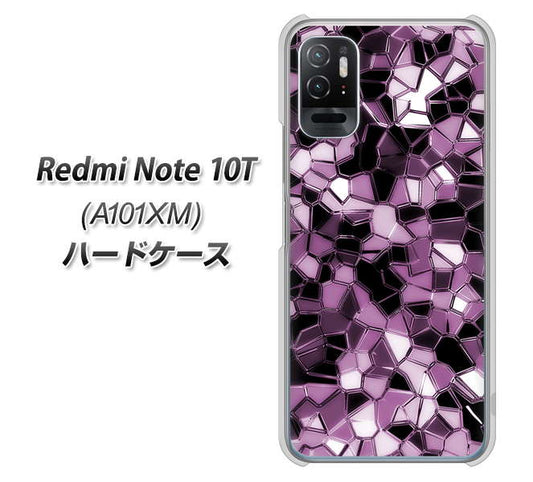 Redmi Note 10T A101XM SoftBank 高画質仕上げ 背面印刷 ハードケース【EK837 テクニカルミラーパープル】