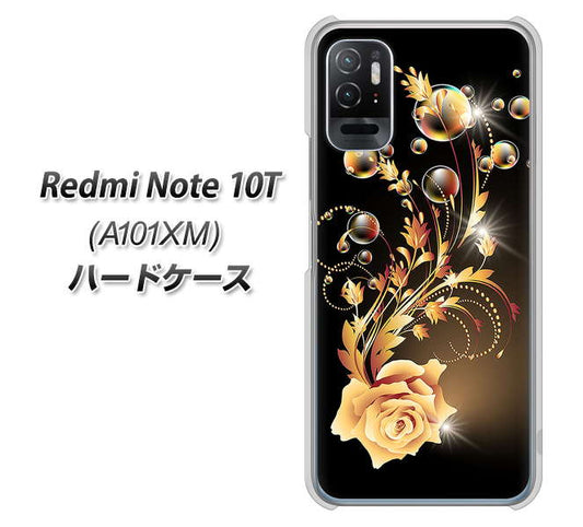 Redmi Note 10T A101XM SoftBank 高画質仕上げ 背面印刷 ハードケース【VA823 気高きバラ】