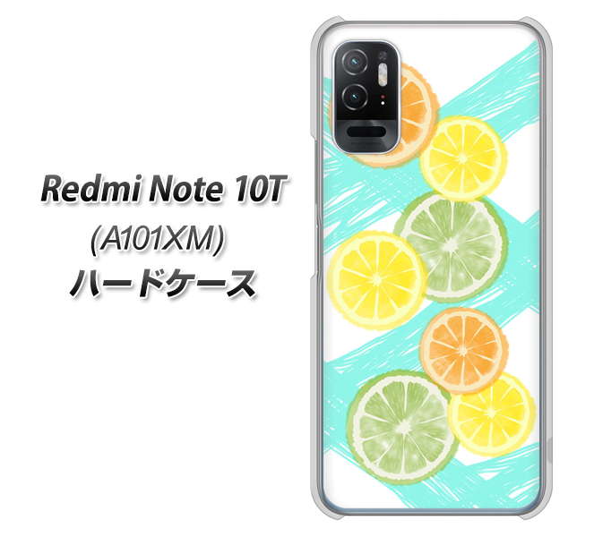 Redmi Note 10T A101XM SoftBank 高画質仕上げ 背面印刷 ハードケース【YJ183 オレンジライム】