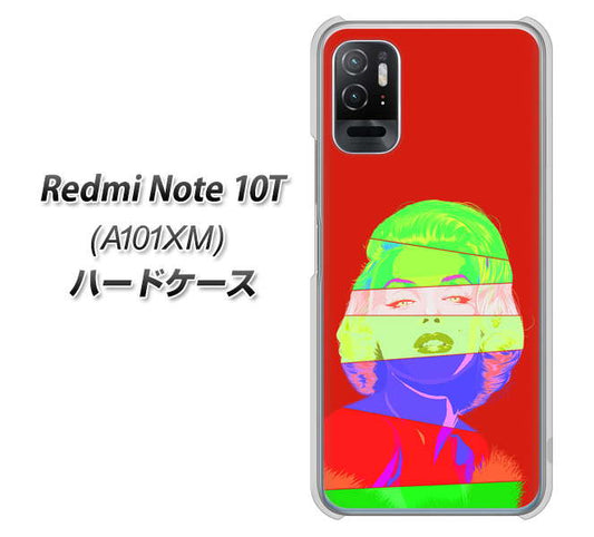 Redmi Note 10T A101XM SoftBank 高画質仕上げ 背面印刷 ハードケース【YJ209 マリリンモンローデザイン(B)】