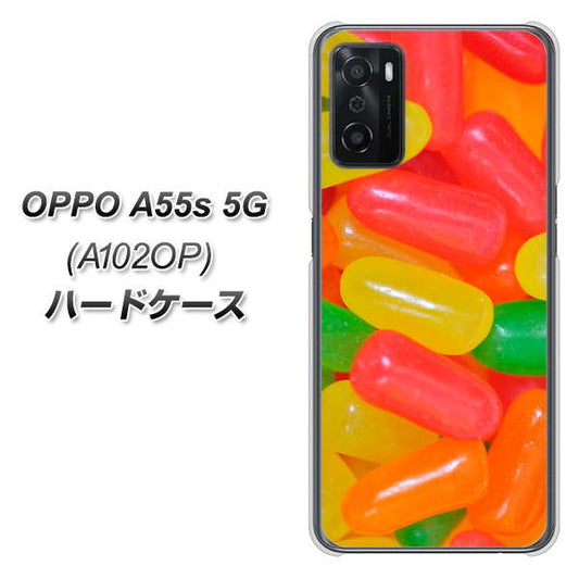 OPPO A55s 5G A102OP SoftBank 高画質仕上げ 背面印刷 ハードケース【449 ジェリービーンズ】