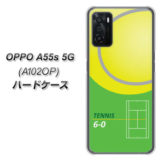 OPPO A55s 5G A102OP SoftBank 高画質仕上げ 背面印刷 ハードケース【IB920 TENNIS】