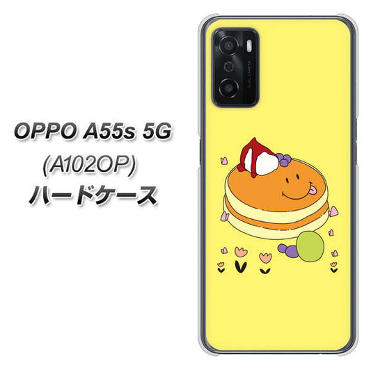OPPO A55s 5G A102OP SoftBank 高画質仕上げ 背面印刷 ハードケース【MA901 パンケーキ】