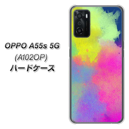 OPPO A55s 5G A102OP SoftBank 高画質仕上げ 背面印刷 ハードケース【YJ294 デザイン色彩】