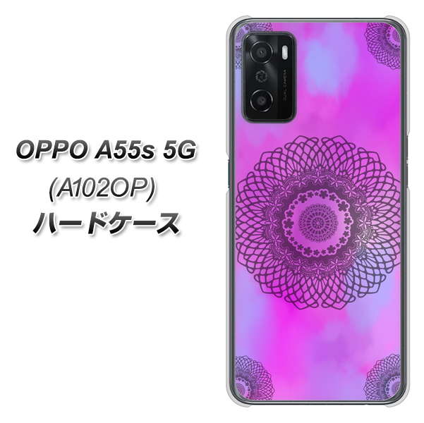 OPPO A55s 5G A102OP SoftBank 高画質仕上げ 背面印刷 ハードケース【YJ344 レース】