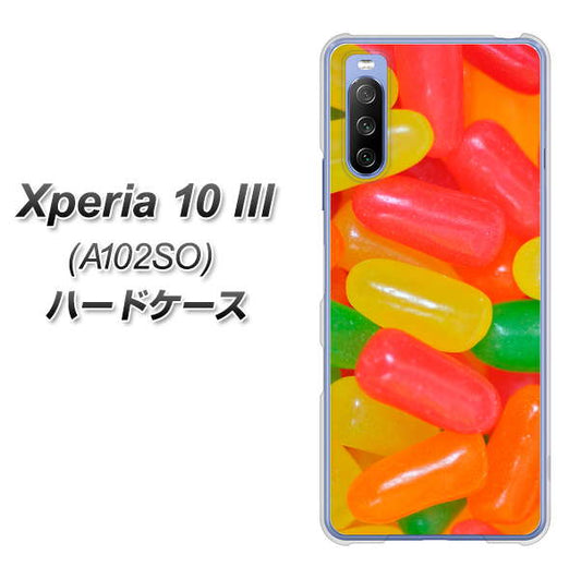 Y!mobile エクスペリア10 III A102SO 高画質仕上げ 背面印刷 ハードケース【449 ジェリービーンズ】