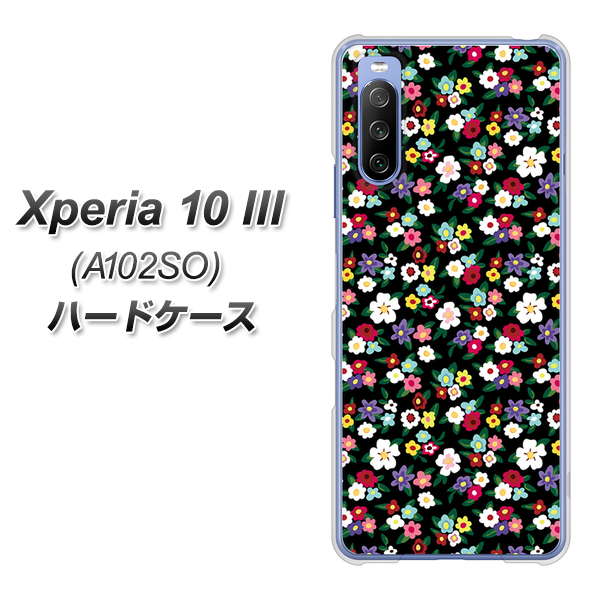 Y!mobile エクスペリア10 III A102SO 高画質仕上げ 背面印刷 ハードケース【778 マイクロリバティプリントBK】