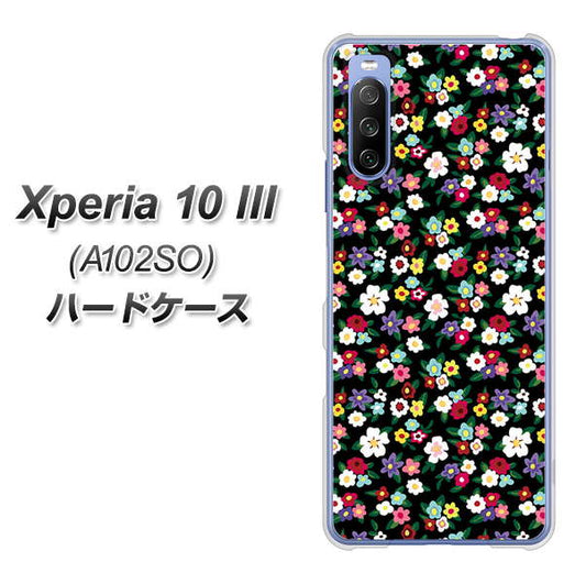 Y!mobile エクスペリア10 III A102SO 高画質仕上げ 背面印刷 ハードケース【778 マイクロリバティプリントBK】