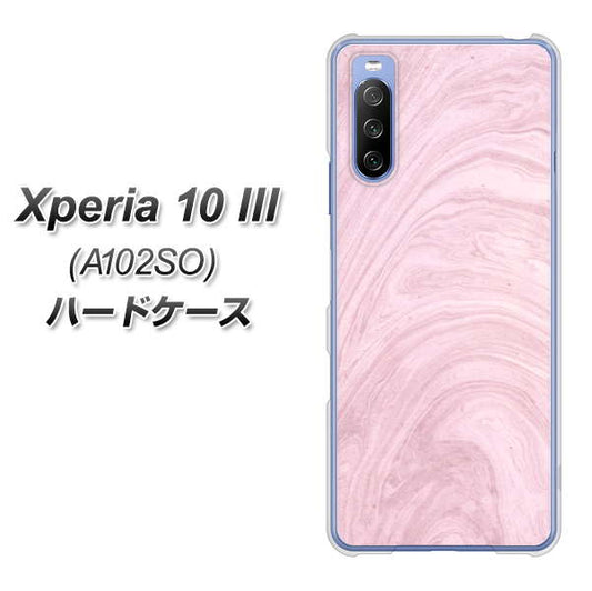 Y!mobile エクスペリア10 III A102SO 高画質仕上げ 背面印刷 ハードケース【KM873 大理石ラベンダー】