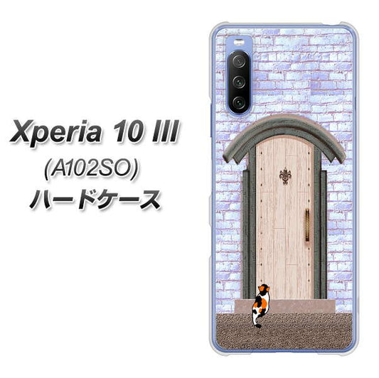 Y!mobile エクスペリア10 III A102SO 高画質仕上げ 背面印刷 ハードケース【YA952 石ドア02 素材クリア】