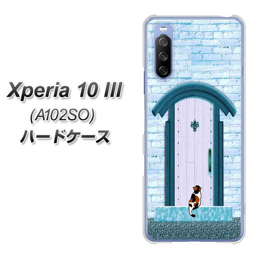 Y!mobile エクスペリア10 III A102SO 高画質仕上げ 背面印刷 ハードケース【YA953 石ドア03 素材クリア】