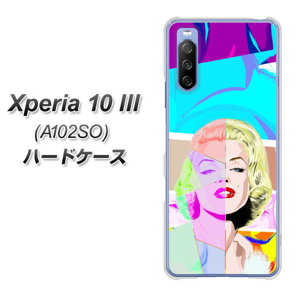 Y!mobile エクスペリア10 III A102SO 高画質仕上げ 背面印刷 ハードケース【YJ210 マリリンモンローデザイン(C)】