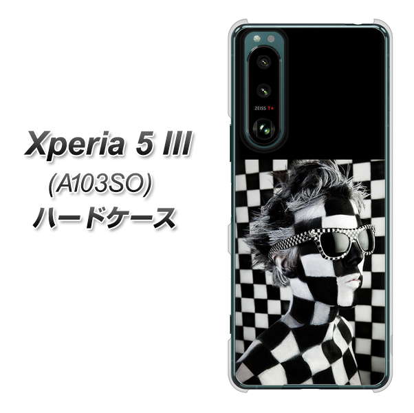 Xperia 5 III A103SO SoftBank 高画質仕上げ 背面印刷 ハードケース【357 bk&wh】