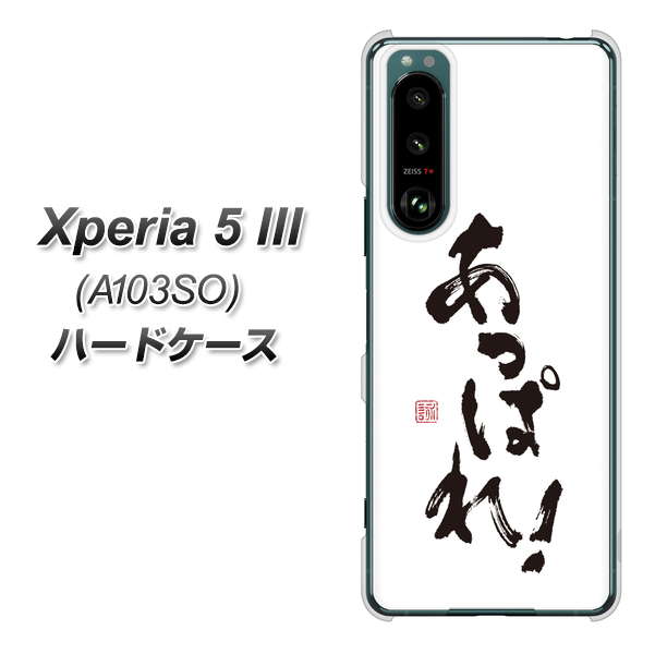 Xperia 5 III A103SO SoftBank 高画質仕上げ 背面印刷 ハードケース【OE846 あっぱれ!】