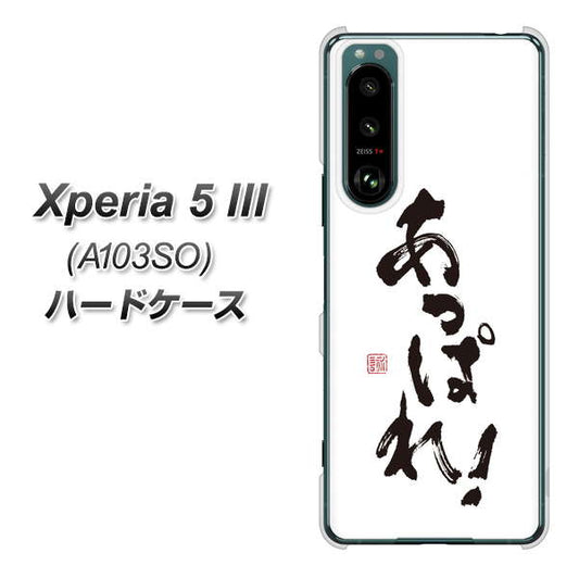 Xperia 5 III A103SO SoftBank 高画質仕上げ 背面印刷 ハードケース【OE846 あっぱれ！】