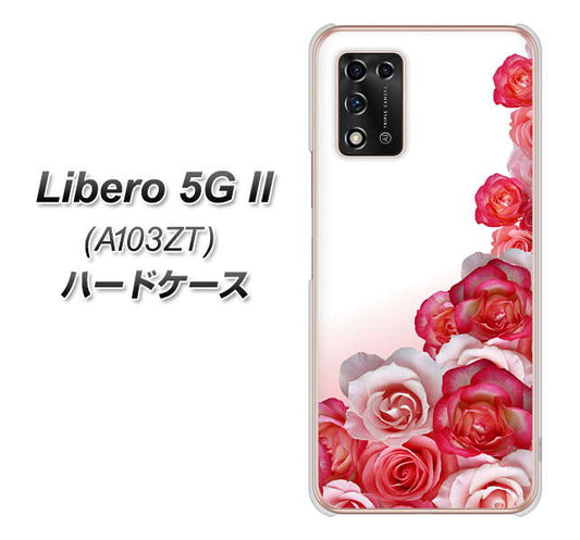 Libero 5G II A103ZT Y!mobile 高画質仕上げ 背面印刷 ハードケース【299 薔薇の壁】
