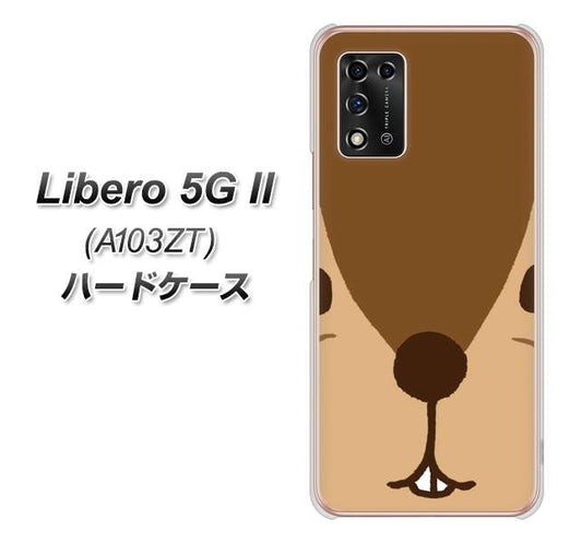 Libero 5G II A103ZT Y!mobile 高画質仕上げ 背面印刷 ハードケース【349 りす】