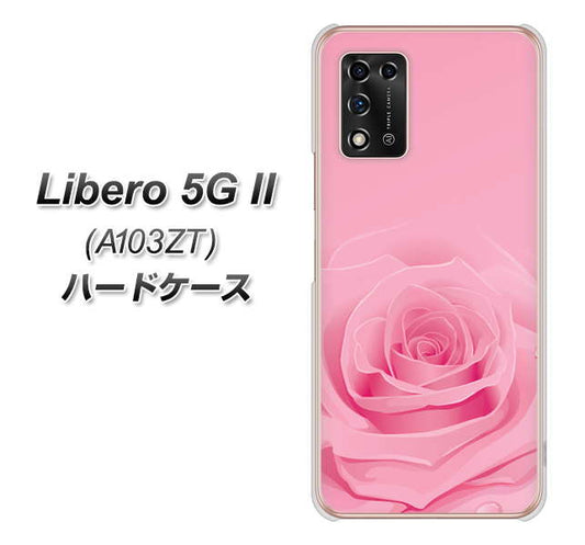 Libero 5G II A103ZT Y!mobile 高画質仕上げ 背面印刷 ハードケース【401 ピンクのバラ】