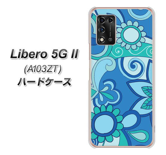 Libero 5G II A103ZT Y!mobile 高画質仕上げ 背面印刷 ハードケース【409 ブルーミックス】