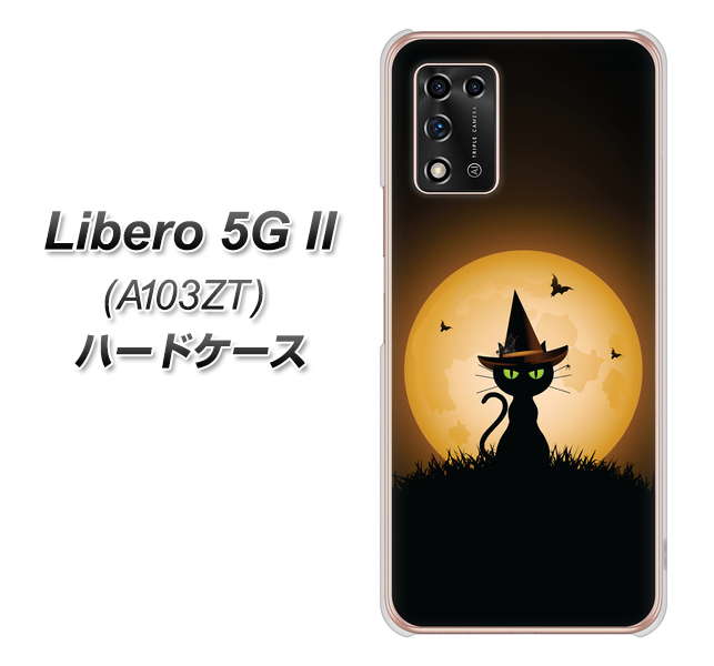 Libero 5G II A103ZT Y!mobile 高画質仕上げ 背面印刷 ハードケース【440 猫の魔法使い】