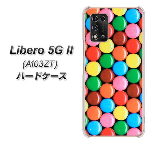 Libero 5G II A103ZT Y!mobile 高画質仕上げ 背面印刷 ハードケース【448 マーブルチョコ】