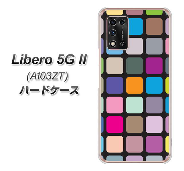 Libero 5G II A103ZT Y!mobile 高画質仕上げ 背面印刷 ハードケース【509 カラースクエア】