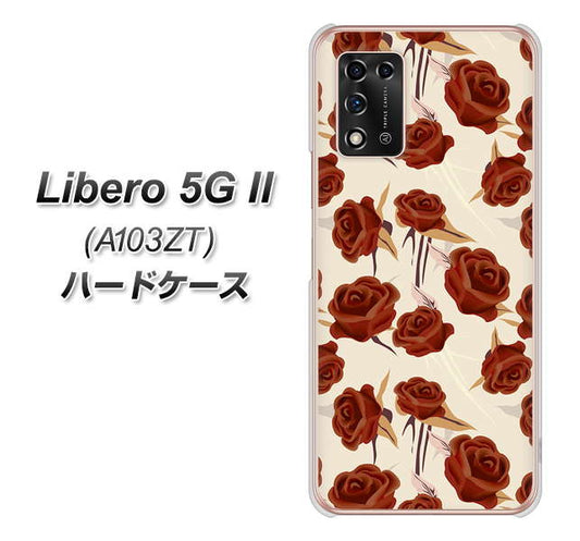 Libero 5G II A103ZT Y!mobile 高画質仕上げ 背面印刷 ハードケース【1157 クラシックローズ】
