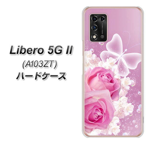 Libero 5G II A103ZT Y!mobile 高画質仕上げ 背面印刷 ハードケース【1166 ローズロマンス】