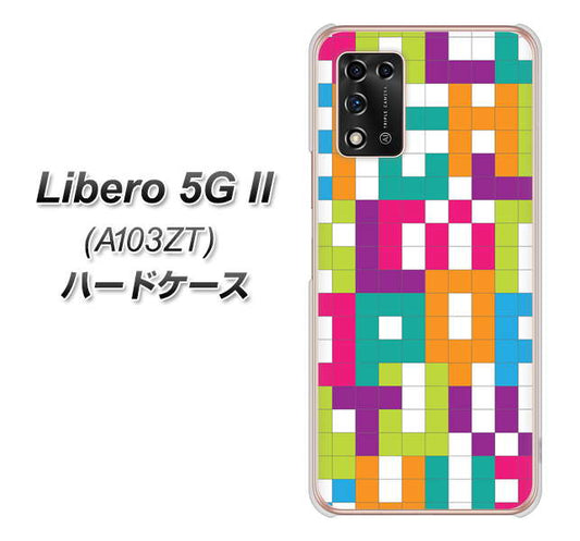 Libero 5G II A103ZT Y!mobile 高画質仕上げ 背面印刷 ハードケース【IB916 ブロックアルファベット】