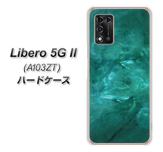 Libero 5G II A103ZT Y!mobile 高画質仕上げ 背面印刷 ハードケース【KM869 大理石GR】