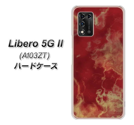 Libero 5G II A103ZT Y!mobile 高画質仕上げ 背面印刷 ハードケース【KM870 大理石RD】