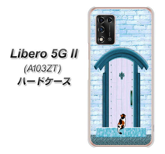 Libero 5G II A103ZT Y!mobile 高画質仕上げ 背面印刷 ハードケース【YA953 石ドア03 素材クリア】