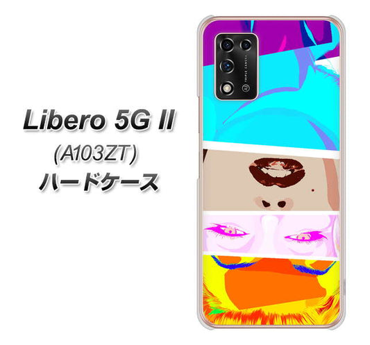 Libero 5G II A103ZT Y!mobile 高画質仕上げ 背面印刷 ハードケース【YJ211 マリリンモンローデザイン（D）】
