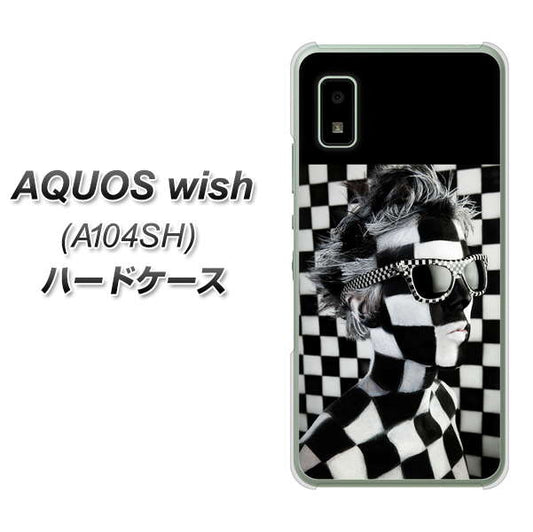 AQUOS wish A104SH Y!mobile 高画質仕上げ 背面印刷 ハードケース【357 bk&wh】