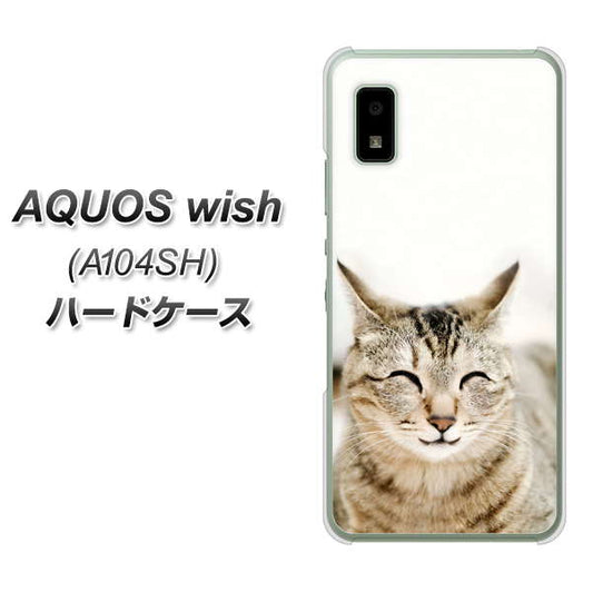 AQUOS wish A104SH Y!mobile 高画質仕上げ 背面印刷 ハードケース【VA801 笑福ねこ】
