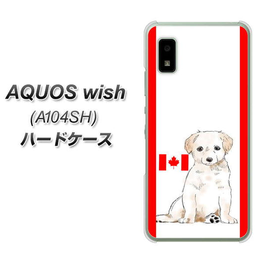 AQUOS wish A104SH Y!mobile 高画質仕上げ 背面印刷 ハードケース【YD824 ラブラドールレトリバー05】