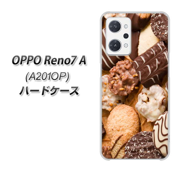 OPPO Reno7 A A201OP Y!mobile 高画質仕上げ 背面印刷 ハードケース【442 クッキー mix】