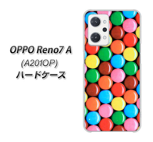 OPPO Reno7 A A201OP Y!mobile 高画質仕上げ 背面印刷 ハードケース【448 マーブルチョコ】