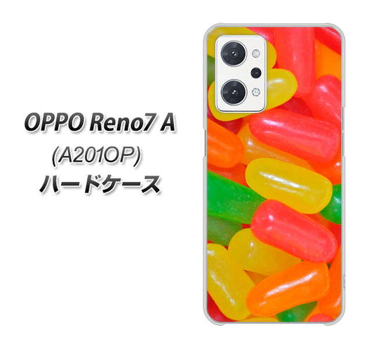 OPPO Reno7 A A201OP Y!mobile 高画質仕上げ 背面印刷 ハードケース【449 ジェリービーンズ】