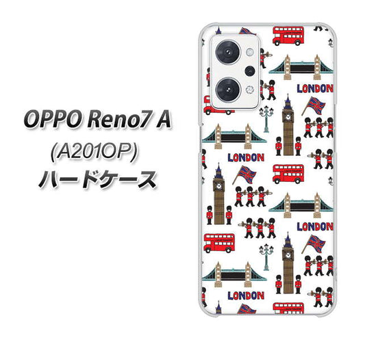 OPPO Reno7 A A201OP Y!mobile 高画質仕上げ 背面印刷 ハードケース【EK811 ロンドンの街】