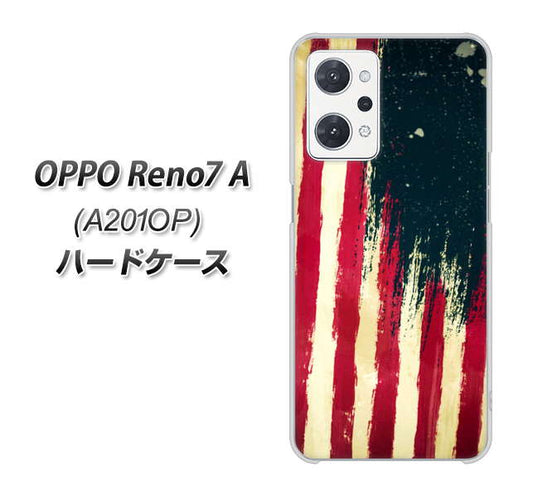 OPPO Reno7 A A201OP Y!mobile 高画質仕上げ 背面印刷 ハードケース【MI805 ヴィンテージアメリカ】