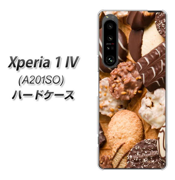 Xperia 1 IV A201SO SoftBank 高画質仕上げ 背面印刷 ハードケース【442 クッキー mix】