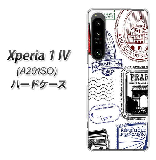 Xperia 1 IV A201SO SoftBank 高画質仕上げ 背面印刷 ハードケース【592 ＦＲＡＮＣＥ】