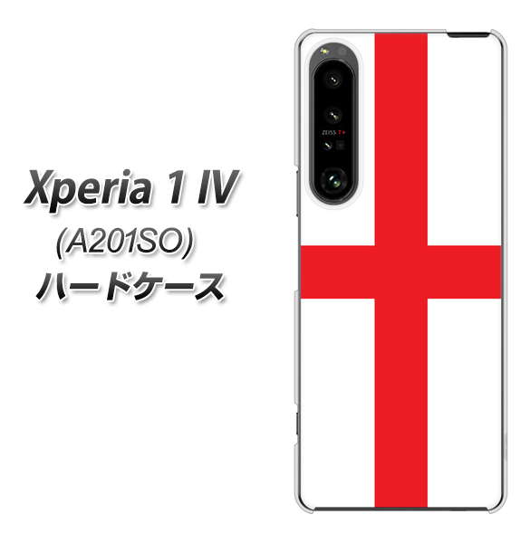 Xperia 1 IV A201SO SoftBank 高画質仕上げ 背面印刷 ハードケース【677 イングランド】
