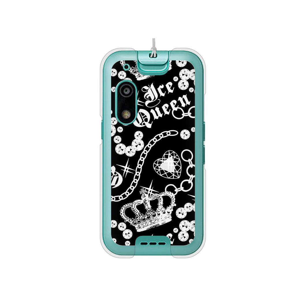 キッズフォン3 A201ZT SoftBank 高画質仕上げ 背面印刷 ハードケース 【187 ゴージャス クラウン】