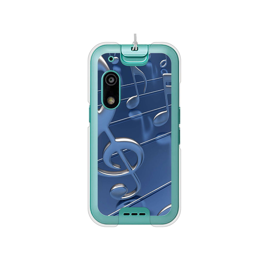 キッズフォン3 A201ZT SoftBank 高画質仕上げ 背面印刷 ハードケース音符