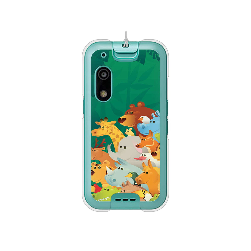 キッズフォン3 A201ZT SoftBank 高画質仕上げ 背面印刷 ハードケース 【370 全員集合】